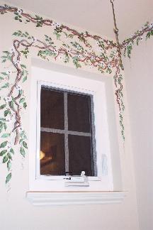 vines aroud the window
